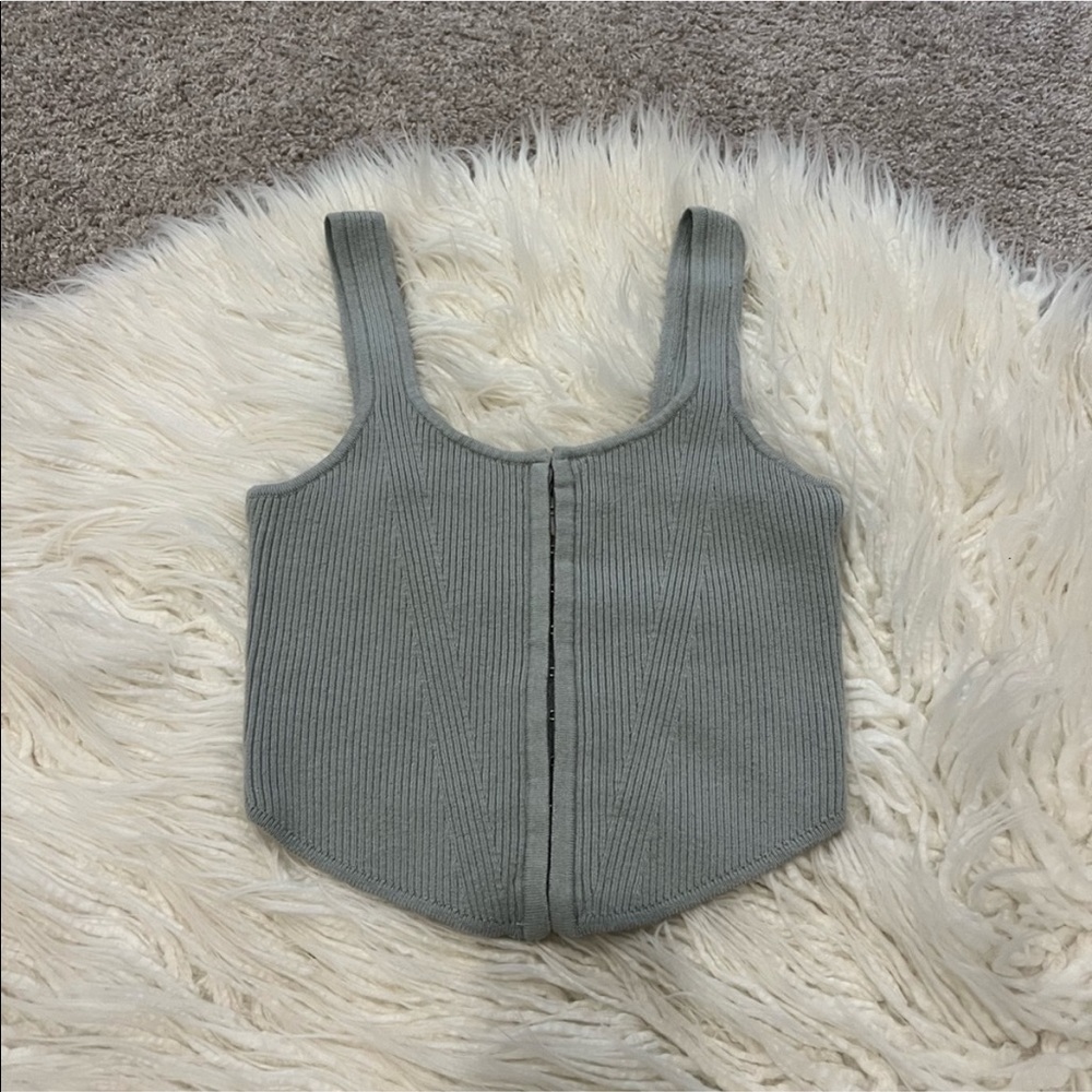 NWOT Abercrombie Corset Knit Top
